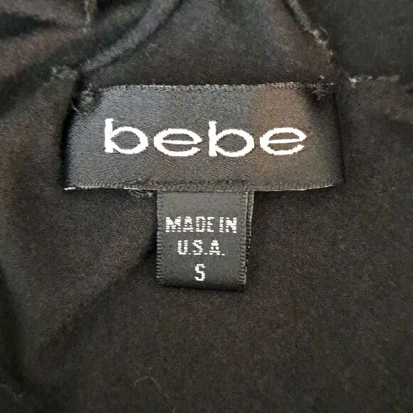 Bebe Y2K Vintage Women’s Black Sleeveless Top Size Small Spider Web Back USA - Picture 6 of 9
